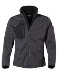 Fleecejakk kaputsiga  must Protectano