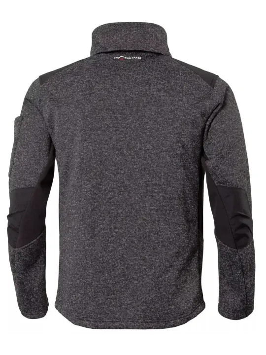 Fleecejakk kaputsiga  must Protectano