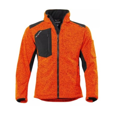 Fleecejakk kaputsiga  Oranž Protectano