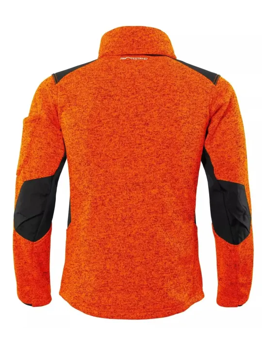 Fleecejakk kaputsiga  Oranž Protectano