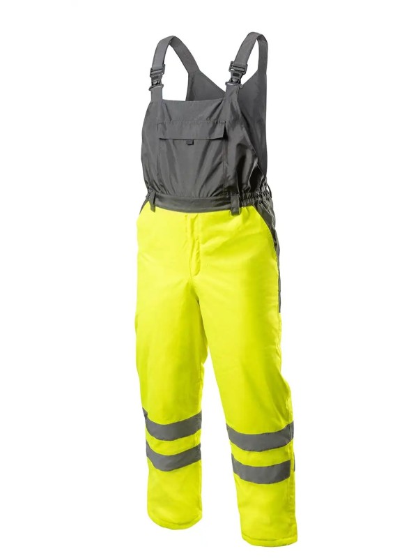 Мужской утепленный полукомбинезон AICH  повышенной  видимости