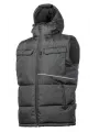 Жилет утепленный с капюшоном черный BORGER