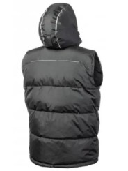 Жилет утепленный с капюшоном черный BORGER