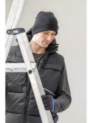 Жилет утепленный с капюшоном черный BORGER