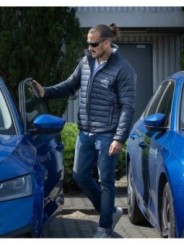 Стеганая куртка HARI темно-синего цвета