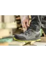 HOEGERT Защитная обувь KEMNITZ LACE SYSTEM S1PS SR FO серый меланж/зеленый