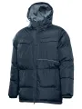Утепленная куртка LEON с капюшоном темно-синего цвета