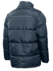 Утепленная куртка LEON с капюшоном темно-синего цвета