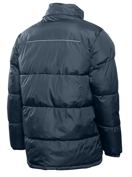 Утепленная куртка LEON с капюшоном темно-синего цвета