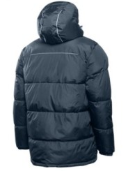 Утепленная куртка LEON с капюшоном темно-синего цвета