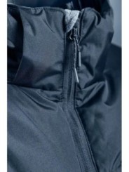 Утепленная куртка LEON с капюшоном темно-синего цвета