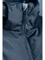 Утепленная куртка LEON с капюшоном темно-синего цвета