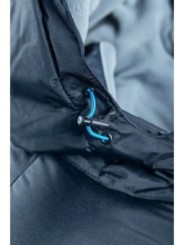 Утепленная куртка LEON с капюшоном темно-синего цвета