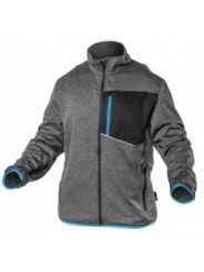 NISTER Толстовка рабочая серый меланж/синяя HOEGERT