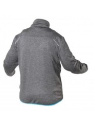 NISTER Толстовка рабочая серый меланж/синяя HOEGERT