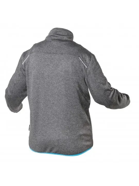 NISTER Толстовка рабочая серый меланж/синяя HOEGERT