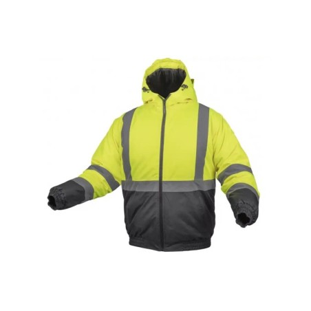 Желтая светоотражающая утепленная парка OKER