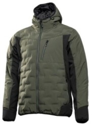 Утепленная куртка с капюшоном оливкового цвета PAUL