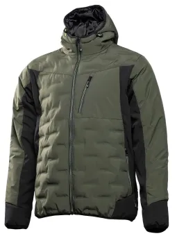 Утепленная куртка с капюшоном оливкового цвета PAUL