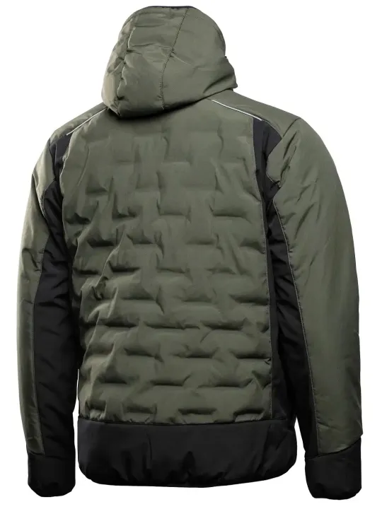 Утепленная куртка с капюшоном оливкового цвета PAUL