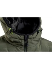 Утепленная куртка с капюшоном оливкового цвета PAUL