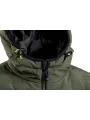 Утепленная куртка с капюшоном оливкового цвета PAUL