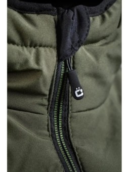 Утепленная куртка с капюшоном оливкового цвета PAUL