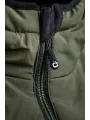 Утепленная куртка с капюшоном оливкового цвета PAUL