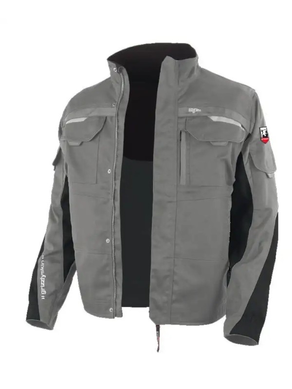 Куртка Grizlyskin IRON серый/чёрный