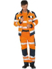 Куртка Сигнал оранжевая/синяя