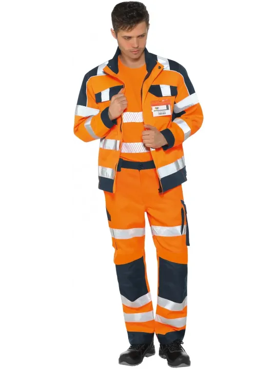 Куртка Сигнал оранжевая/синяя