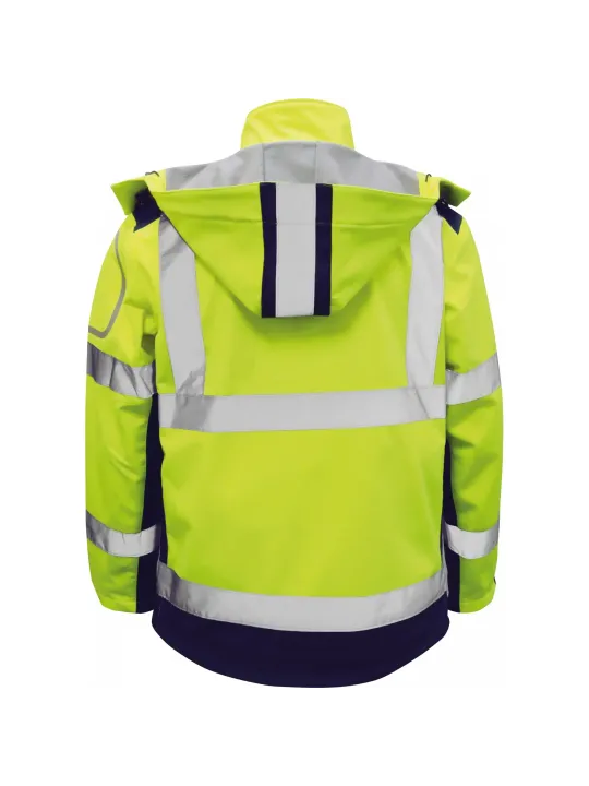 Jope softshell kollane/sinine