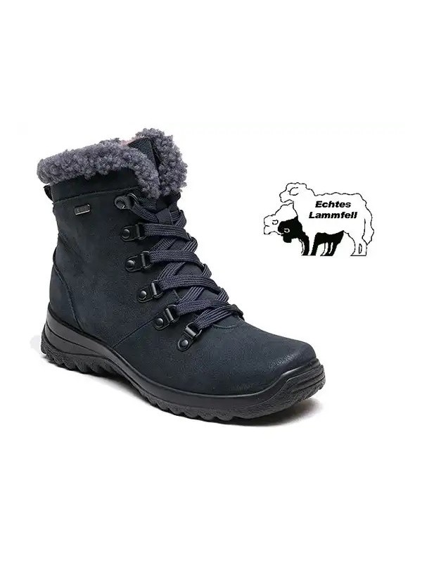 ЖЕНСКИЕ САПОГИ ИЗ НУБУКА С МЕХОВОЙ ПОДКЛАДКОЙ