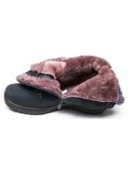 ЖЕНСКИЕ САПОГИ ИЗ НУБУКА С МЕХОВОЙ ПОДКЛАДКОЙ