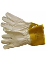 Перчатки сварочные кожаные (козья кожа), длина 35 см., KEVLAR®