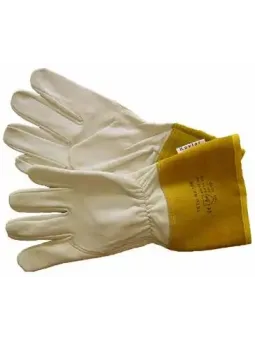 Перчатки сварочные кожаные (козья кожа), длина 35 см., KEVLAR®