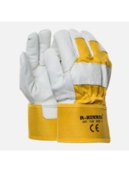 Рабочие перчатки из козьей кожи с открытым запястьем