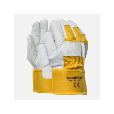 Рабочие перчатки из козьей кожи с открытым запястьем