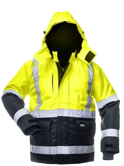 Зимняя куртка BALTIC CANVAS повышенной видимости, неоново -желтый, класс 2