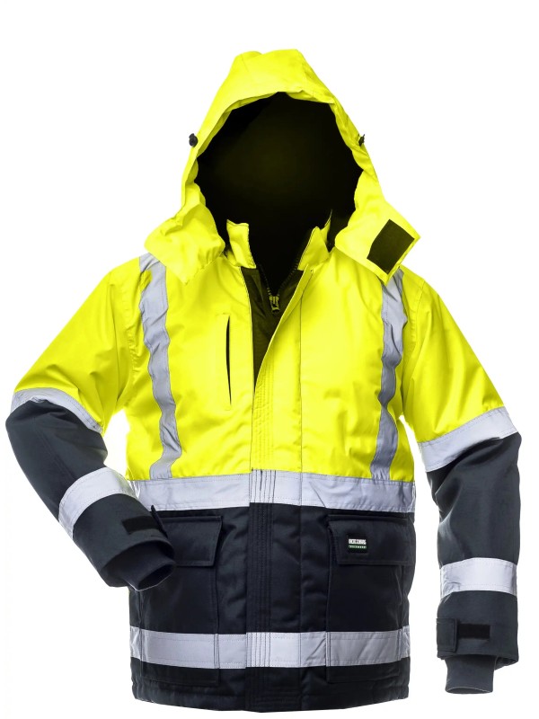 Зимняя куртка BALTIC CANVAS повышенной видимости, неоново -желтый, класс 2