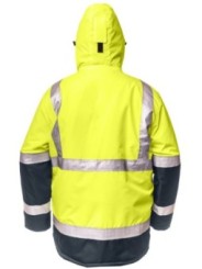 Зимняя куртка BALTIC CANVAS повышенной видимости, неоново -желтый, класс 2