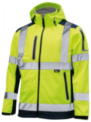 Jope softshell kollane/sinine