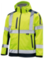 Jope softshell kollane/sinine