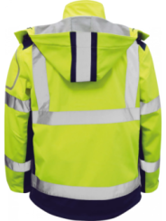 Jope softshell kollane/sinine