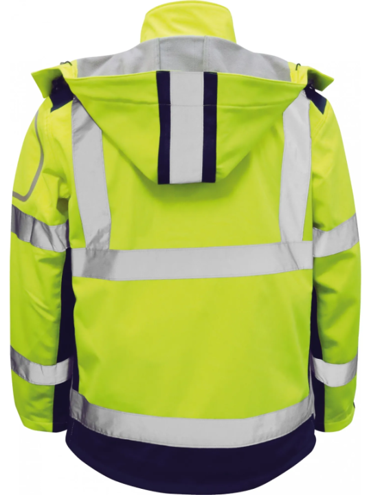 Jope softshell kollane/sinine