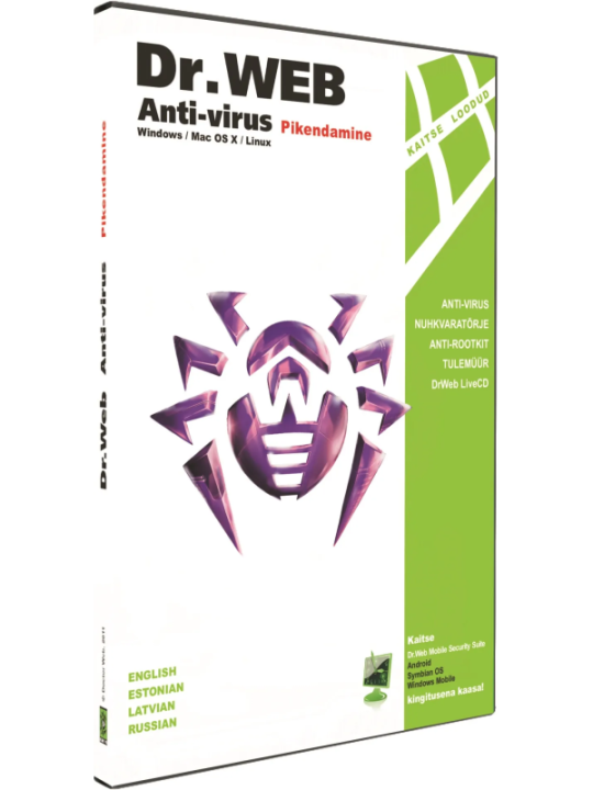 Dr.Web ANTI-VIRUS pikendamine