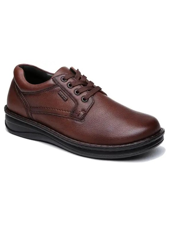 Мужские шнурованные туфли из мягкой наппы, с очень широкой колодкой