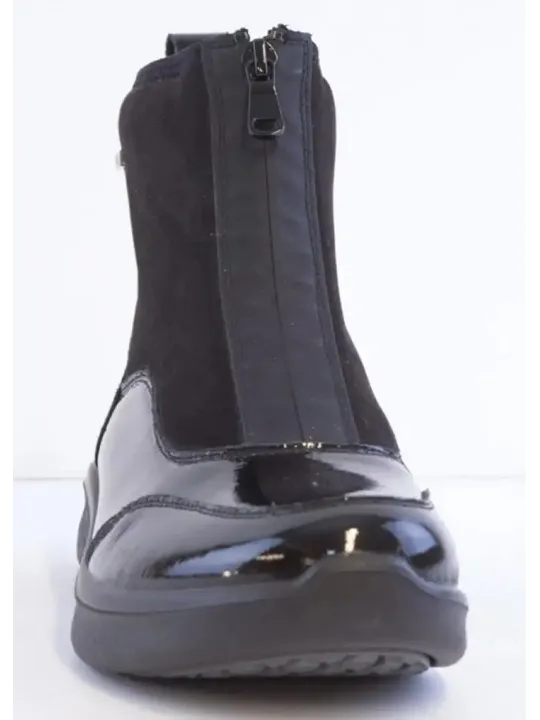 Женские полусапожки с фронтальной молнией