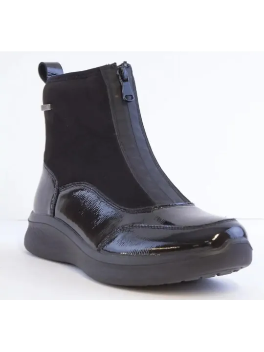 Женские полусапожки с фронтальной молнией