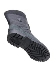 ЖЕНСКИЕ САПОГИ ИЗ НУБУКА С ПОДКЛАДКОЙ ИЗ НАСТОЯЩЕЙ ЯГНЯТЬЕЙ КОЖИ